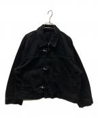 HAREハレ）の古着「ファイヤーマンバックルデニムブルゾン」｜ブラック