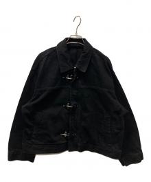 HARE（ハレ）の古着「ファイヤーマンバックルデニムブルゾン」｜ブラック