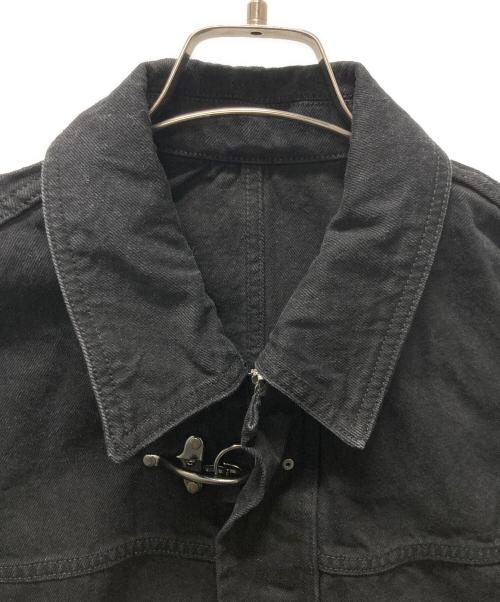 HARE（ハレ）HARE (ハレ) ファイヤーマンバックルデニムブルゾン ブラック サイズ:Mの古着・服飾アイテム