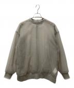 MAISON SPECIALメゾンスペシャル）の古着「シアーギャザートップス」｜グレー