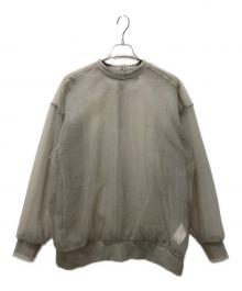 MAISON SPECIAL（メゾンスペシャル）の古着「シアーギャザートップス」｜グレー