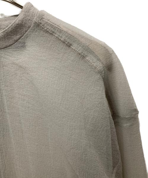 MAISON SPECIAL（メゾンスペシャル）MAISON SPECIAL (メゾンスペシャル) シアーギャザートップス グレー サイズ:FREEの古着・服飾アイテム