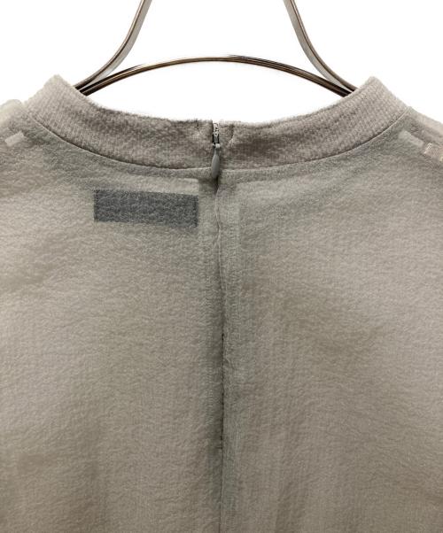 MAISON SPECIAL（メゾンスペシャル）MAISON SPECIAL (メゾンスペシャル) シアーギャザートップス グレー サイズ:FREEの古着・服飾アイテム