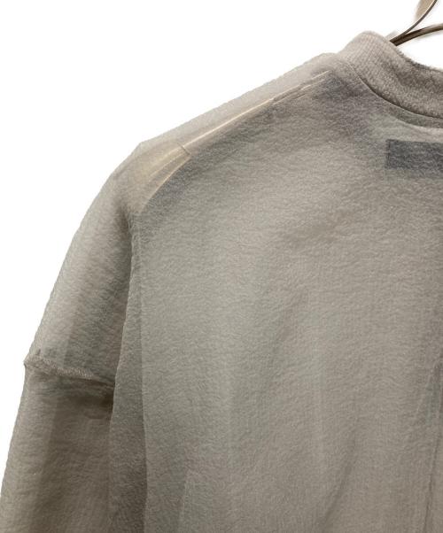 MAISON SPECIAL（メゾンスペシャル）MAISON SPECIAL (メゾンスペシャル) シアーギャザートップス グレー サイズ:FREEの古着・服飾アイテム