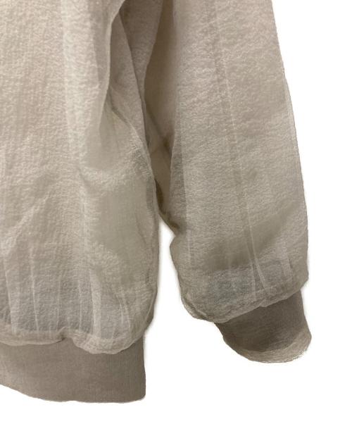 MAISON SPECIAL（メゾンスペシャル）MAISON SPECIAL (メゾンスペシャル) シアーギャザートップス グレー サイズ:FREEの古着・服飾アイテム