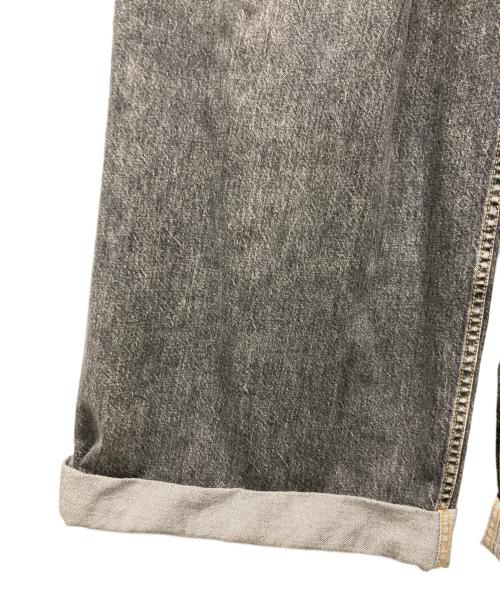 JOHN LAWRENCE SULLIVAN（ジョン ローレンス サリバン）JOHN LAWRENCE SULLIVAN (ジョン ローレンス サリバン) WASHED DENIM WIDE PANTS ブラック サイズ:Mの古着・服飾アイテム