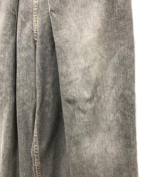 JOHN LAWRENCE SULLIVAN（ジョン ローレンス サリバン）JOHN LAWRENCE SULLIVAN (ジョン ローレンス サリバン) WASHED DENIM WIDE PANTS ブラック サイズ:Mの古着・服飾アイテム