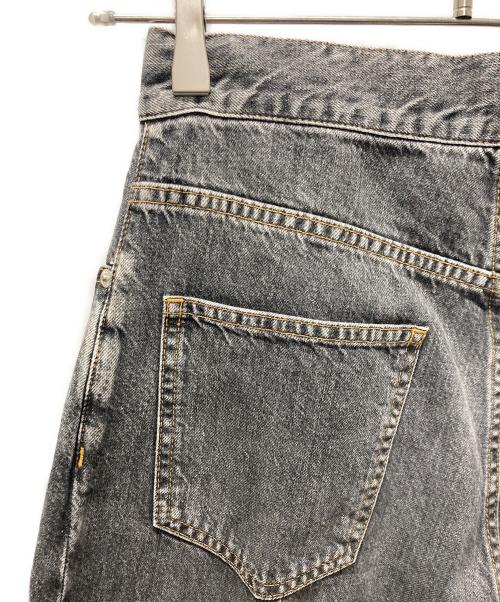 JOHN LAWRENCE SULLIVAN（ジョン ローレンス サリバン）JOHN LAWRENCE SULLIVAN (ジョン ローレンス サリバン) WASHED DENIM WIDE PANTS ブラック サイズ:Mの古着・服飾アイテム