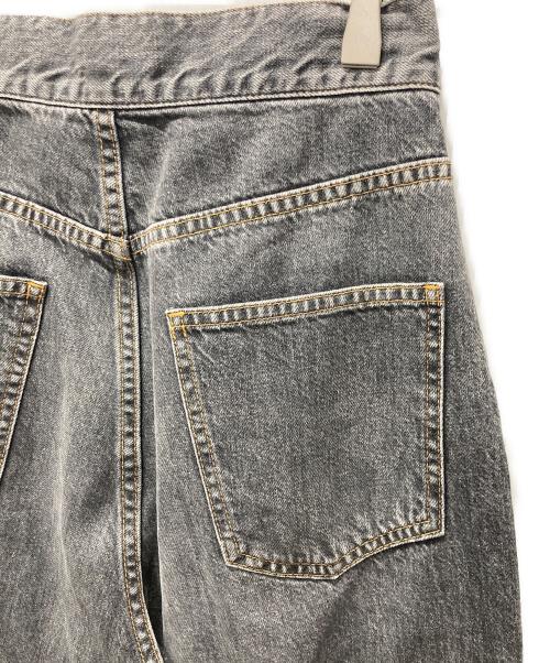 JOHN LAWRENCE SULLIVAN（ジョン ローレンス サリバン）JOHN LAWRENCE SULLIVAN (ジョン ローレンス サリバン) WASHED DENIM WIDE PANTS ブラック サイズ:Mの古着・服飾アイテム