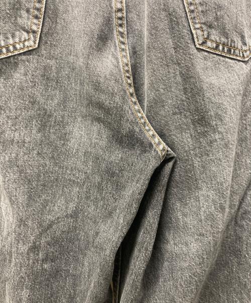 JOHN LAWRENCE SULLIVAN（ジョン ローレンス サリバン）JOHN LAWRENCE SULLIVAN (ジョン ローレンス サリバン) WASHED DENIM WIDE PANTS ブラック サイズ:Mの古着・服飾アイテム