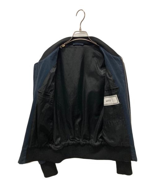AMI PARIS（アミ パリス）AMI PARIS (アミ パリス) ボンバージャケット ネイビー サイズ:XSの古着・服飾アイテム