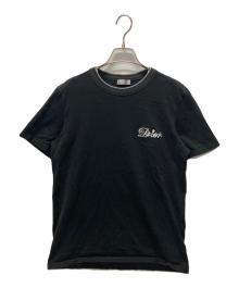 Dior×KENNY SCHARF（ディオール×ケニー・シャーフ）の古着「ロゴ刺繍Tシャツ」｜ブラック