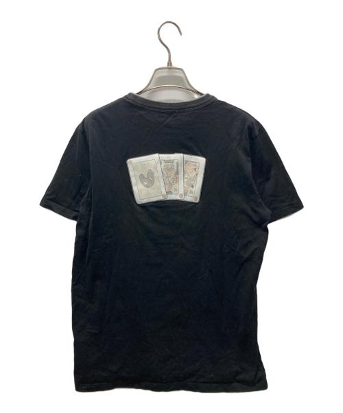 Dior（ディオール）DIOR (ディオール) KENNY SCHARF (ケニー・シャーフ) ロゴ刺繍Tシャツ ブラック サイズ:Sの古着・服飾アイテム