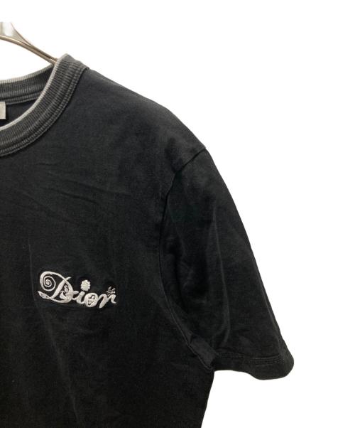 Dior（ディオール）DIOR (ディオール) KENNY SCHARF (ケニー・シャーフ) ロゴ刺繍Tシャツ ブラック サイズ:Sの古着・服飾アイテム
