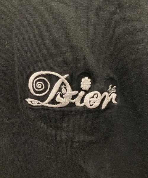 Dior（ディオール）DIOR (ディオール) KENNY SCHARF (ケニー・シャーフ) ロゴ刺繍Tシャツ ブラック サイズ:Sの古着・服飾アイテム