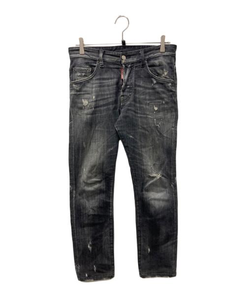 DSQUARED2（ディースクエアード）DSQUARED2 (ディースクエアード) Skater Jean/デニムパンツ ブラック サイズ:42の古着・服飾アイテム