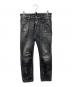 DSQUARED2（ディースクエアード）の古着「Skater Jean/デニムパンツ」｜ブラック