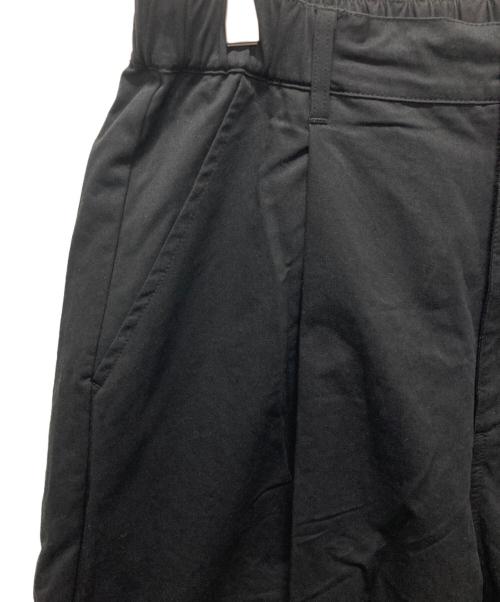 ANGLAN（アングラン）ANGLAN (アングラン) Long Tuck Wing Balloon Pants ブラック サイズ:Fの古着・服飾アイテム