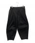 ANGLAN（アングラン）の古着「Long Tuck Wing Balloon Pants」｜ブラック