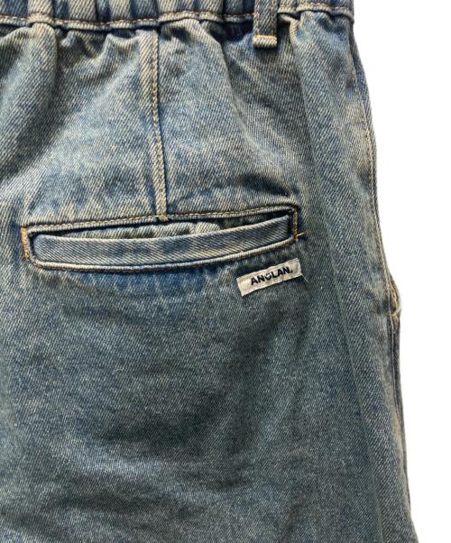 ANGLAN（アングラン）ANGLAN (アングラン) Unbalance Long Tuck Denim Balloon Pants インディゴ サイズ:FREEの古着・服飾アイテム