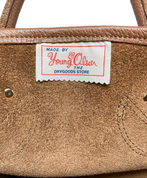 YOUNG & OLSEN The DRYGOODS STORE（ヤングアンドオルセン ザ ドライグッズストア）YOUNG & OLSEN The DRYGOODS STORE (ヤングアンドオルセン ザ ドライグッズストア) レザートートバッグ ブラウンの古着・服飾アイテム