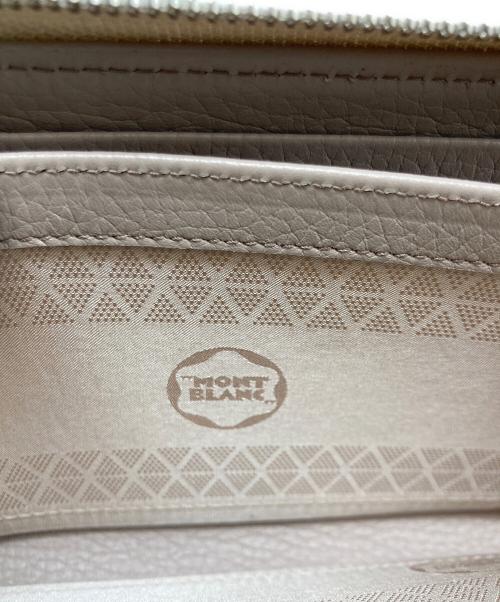 MONTBLANC（モンブラン）MONTBLANC (モンブラン) ラウンドファスナー長財布 ベージュの古着・服飾アイテム