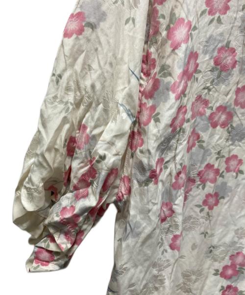 MAKANA LEI（マカナレイ）MAKANA LEI (マカナレイ) 花柄アロハシャツ ホワイト×ピンク サイズ:Lの古着・服飾アイテム