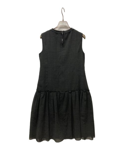FOXEY（フォクシー）FOXEY (フォクシー) ノースリーブワンピース グレー サイズ:38の古着・服飾アイテム