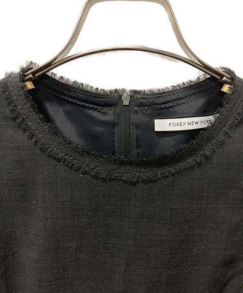 FOXEY（フォクシー）FOXEY (フォクシー) ノースリーブワンピース グレー サイズ:38の古着・服飾アイテム