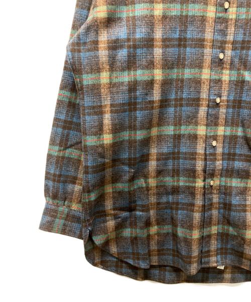 PENDLETON（ペンドルトン）PENDLETON (ペンドルトン) ウールチェックシャツ ブラウン サイズ:Lの古着・服飾アイテム