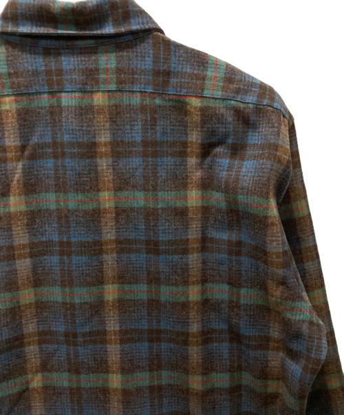 PENDLETON（ペンドルトン）PENDLETON (ペンドルトン) ウールチェックシャツ ブラウン サイズ:Lの古着・服飾アイテム