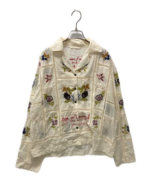 TODAYFUL（トゥデイフル）TODAYFUL (トゥデイフル) Embroidery Patchwork Shirts ベージュ サイズ:Fの古着・服飾アイテム