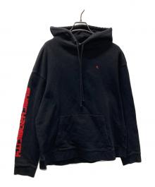 RAF SIMONS（ラフシモンズ）の古着「SYNCHRONICITY Pullover Parka/シンクロニシティ スウェット プルオーバーパーカー」｜ブラック