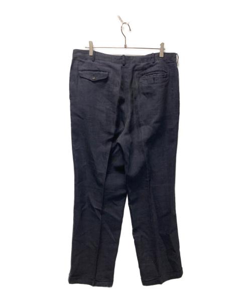 PAPAS（パパス）PAPAS (パパス) リネンパンツ ネイビー サイズ:XLの古着・服飾アイテム
