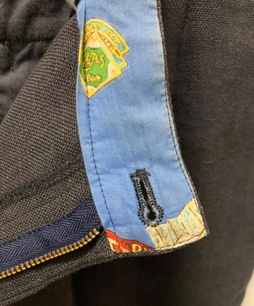 PAPAS（パパス）PAPAS (パパス) リネンパンツ ネイビー サイズ:XLの古着・服飾アイテム