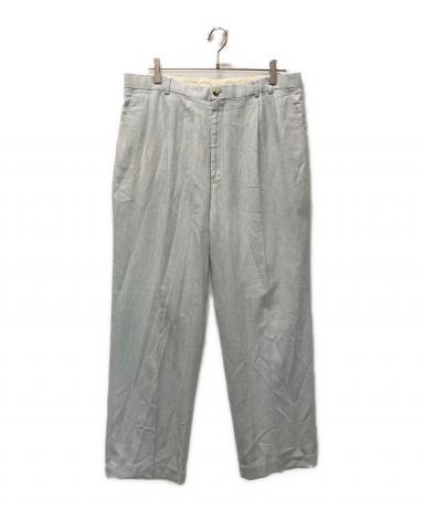 中古・古着通販】PAPAS (パパス) リネン混パンツ スカイブルー サイズ