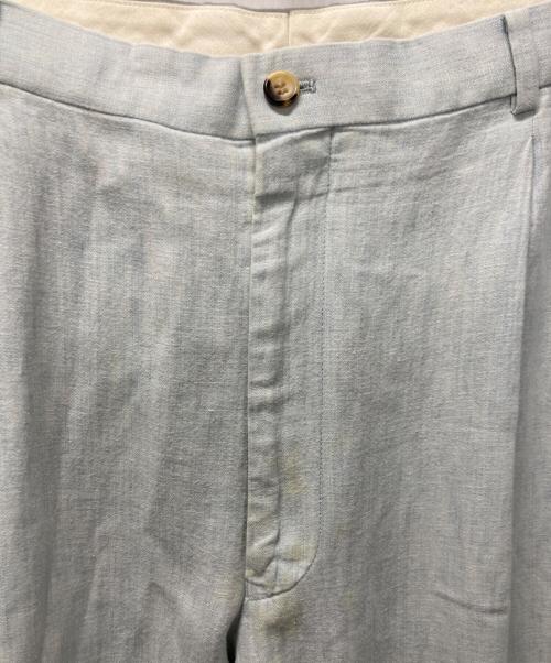 PAPAS（パパス）PAPAS (パパス) リネン混パンツ スカイブルー サイズ:XLの古着・服飾アイテム