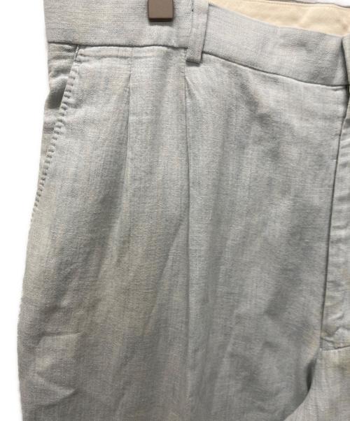 PAPAS（パパス）PAPAS (パパス) リネン混パンツ スカイブルー サイズ:XLの古着・服飾アイテム