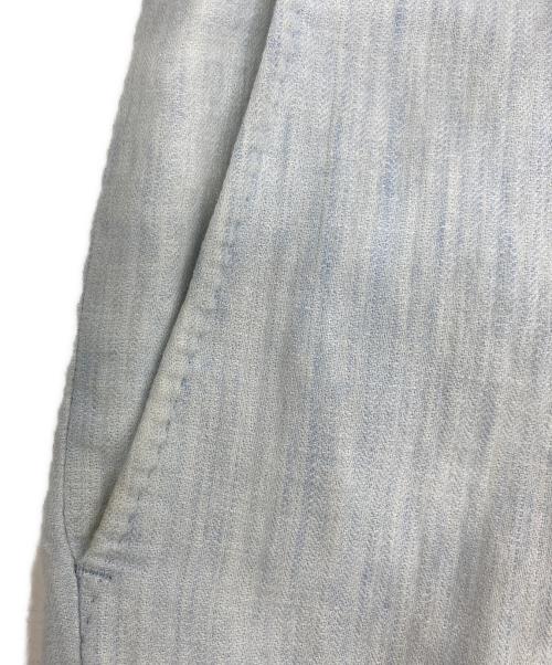 PAPAS（パパス）PAPAS (パパス) リネン混パンツ スカイブルー サイズ:XLの古着・服飾アイテム
