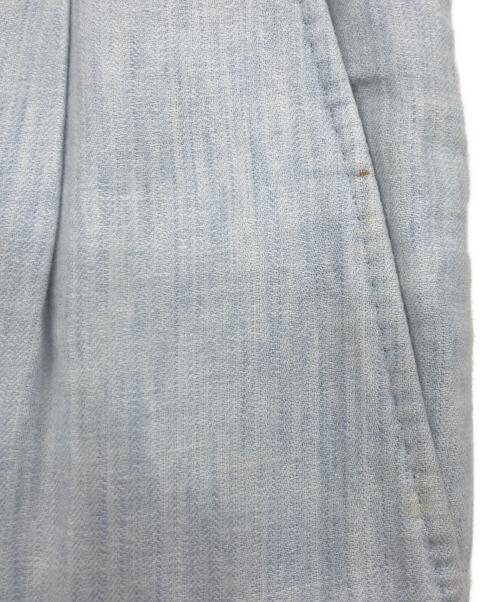 PAPAS（パパス）PAPAS (パパス) リネン混パンツ スカイブルー サイズ:XLの古着・服飾アイテム