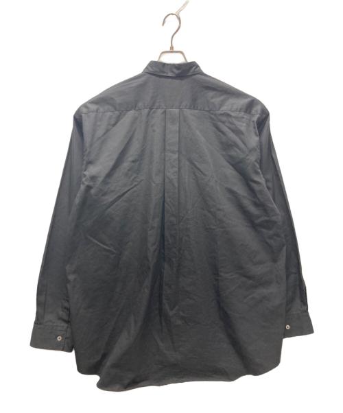 INTERIM（インテリム）INTERIM (インテリム) LIMITED HYPER BIG COTTON SILK POPLIN REGULAR COLLAR SHIRTS ブラック サイズ:不明の古着・服飾アイテム