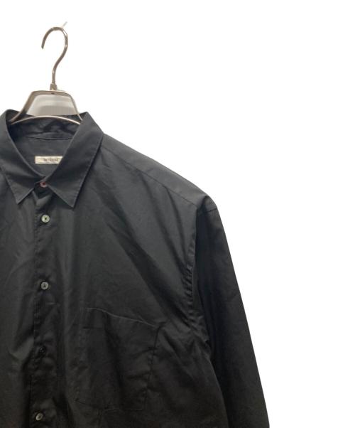 INTERIM（インテリム）INTERIM (インテリム) LIMITED HYPER BIG COTTON SILK POPLIN REGULAR COLLAR SHIRTS ブラック サイズ:不明の古着・服飾アイテム