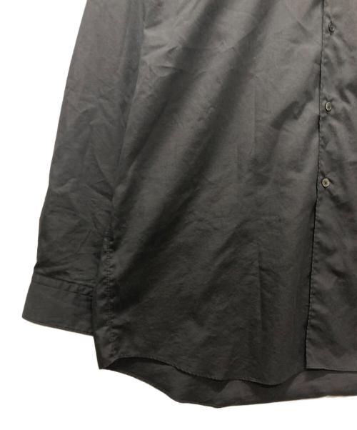 INTERIM（インテリム）INTERIM (インテリム) LIMITED HYPER BIG COTTON SILK POPLIN REGULAR COLLAR SHIRTS ブラック サイズ:不明の古着・服飾アイテム