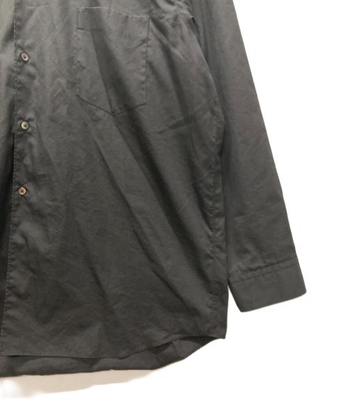 INTERIM（インテリム）INTERIM (インテリム) LIMITED HYPER BIG COTTON SILK POPLIN REGULAR COLLAR SHIRTS ブラック サイズ:不明の古着・服飾アイテム