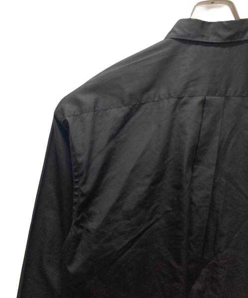 INTERIM（インテリム）INTERIM (インテリム) LIMITED HYPER BIG COTTON SILK POPLIN REGULAR COLLAR SHIRTS ブラック サイズ:不明の古着・服飾アイテム