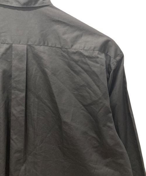 INTERIM（インテリム）INTERIM (インテリム) LIMITED HYPER BIG COTTON SILK POPLIN REGULAR COLLAR SHIRTS ブラック サイズ:不明の古着・服飾アイテム