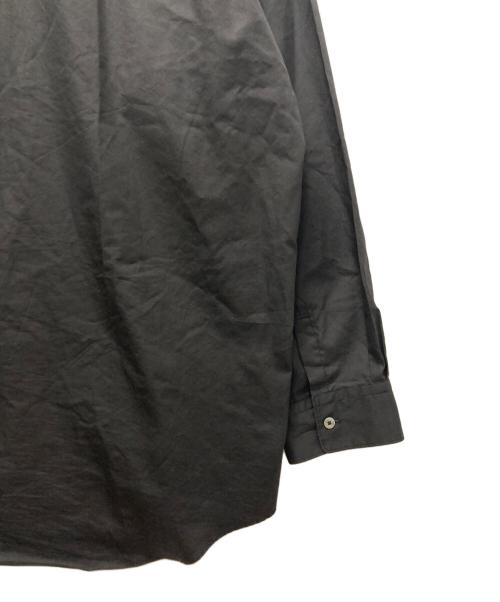 INTERIM（インテリム）INTERIM (インテリム) LIMITED HYPER BIG COTTON SILK POPLIN REGULAR COLLAR SHIRTS ブラック サイズ:不明の古着・服飾アイテム