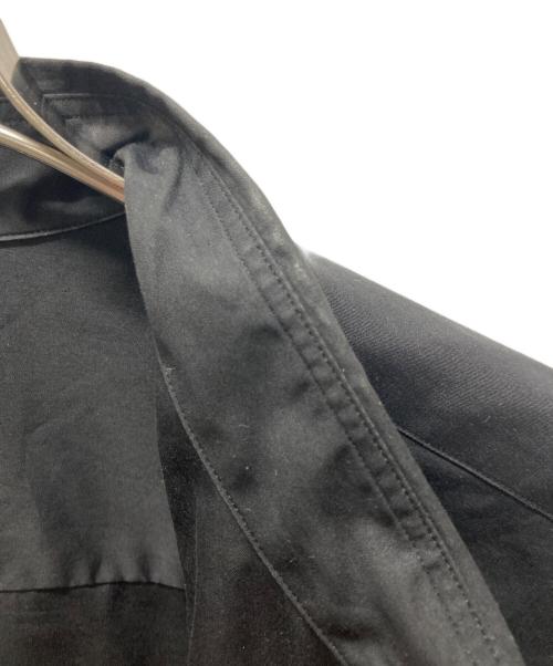 INTERIM（インテリム）INTERIM (インテリム) LIMITED HYPER BIG COTTON SILK POPLIN REGULAR COLLAR SHIRTS ブラック サイズ:不明の古着・服飾アイテム