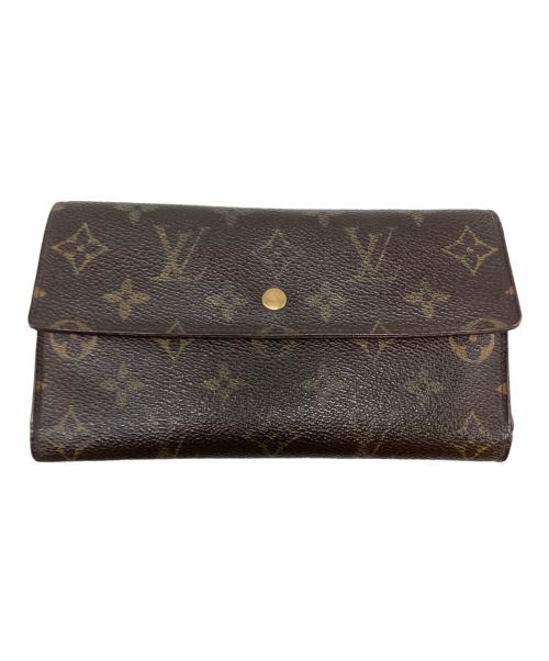 LOUIS VUITTON（ルイ ヴィトン）LOUIS VUITTON (ルイ ヴィトン) ポルトトレゾール/3つ折り財布 ブラウンの古着・服飾アイテム