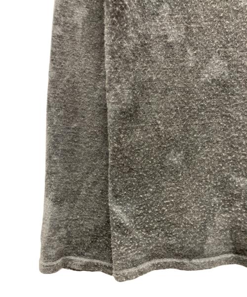 BLACK COMME des GARCONS（ブラックコムデギャルソン）BLACK COMME des GARCONS (ブラックコムデギャルソン) ダメージ加工迷彩ニット グレー サイズ:Sの古着・服飾アイテム
